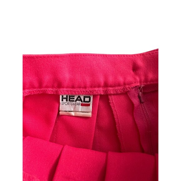 HEAD Vintage Pleated Pink Tennis Skirt Size 4 - Picture 3 of 11